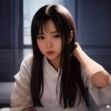 木瓜视频内容策略总监林晓溪的职业形象照，女性，20多岁，神情专注，身着米白色衬衫，背景为简洁的浅色工作台